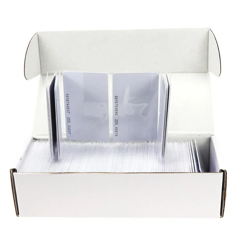 100pcs/Lot RFID Card 13.56Mhz IC Cards MF S50 Classic 1K M1 Proximity Smart 0.8mm For Access Control System