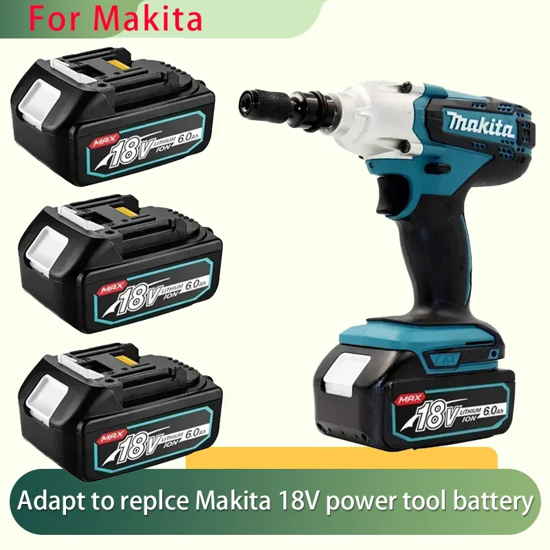 For Makita 18V 6.0/8.0Ah Rechargeable Battery For Makita Power Tools with LED Li-ion Replacement LXT BL1860 1850 volt 8000mAh