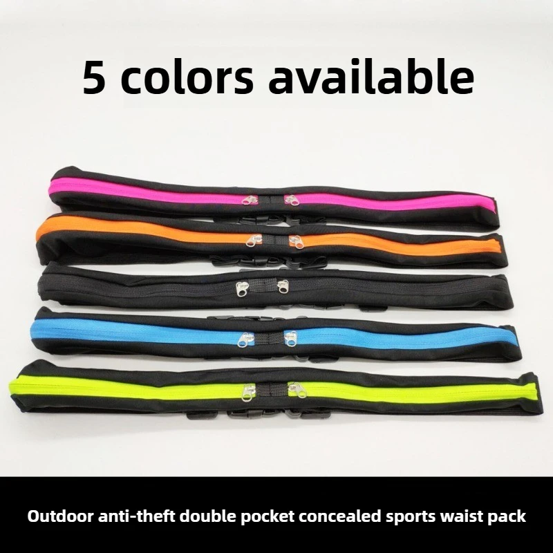 1 × تشغيل الخصر حقيبة المرأة جيب حقيبة الهاتف في الهواء الطلق الركض الدراجات حقيبة مقاوم للماء قابل للتعديل مكافحة سرقة حزمة الرجال حزام حقيبة رياضية #3