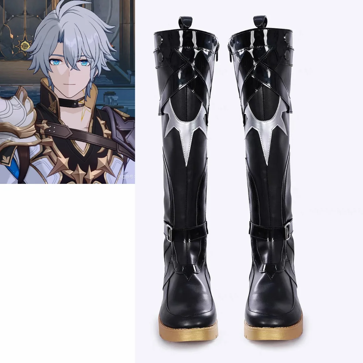 Phainon Cosplay Game Honkai: Star Rail Shoes Boots Handsome Fashion Battle Shoes Halloween Party Role Play Shoes