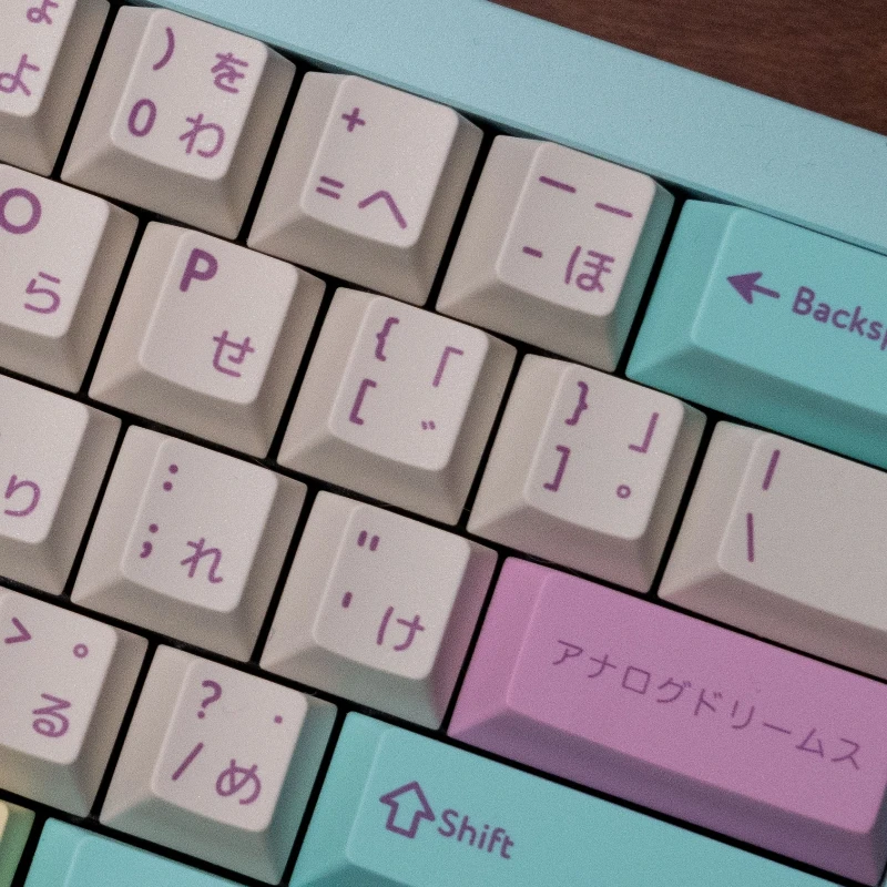 Imagem -06 - Gmk Analog Dreams Keycaps Grupo Reimpressão Versão Japonesa Pbt Sublimação Dye Perfil Cereja Teclado Mecânico Presente Gamer