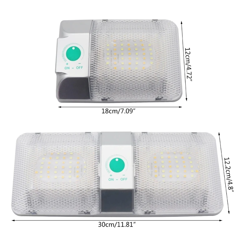 سيارة القراءة ضوء مع التحكم باللمس ثلاثة ألوان يعتم جو LED مصباح السقف الداخلي لمقطورة CaravansCamper