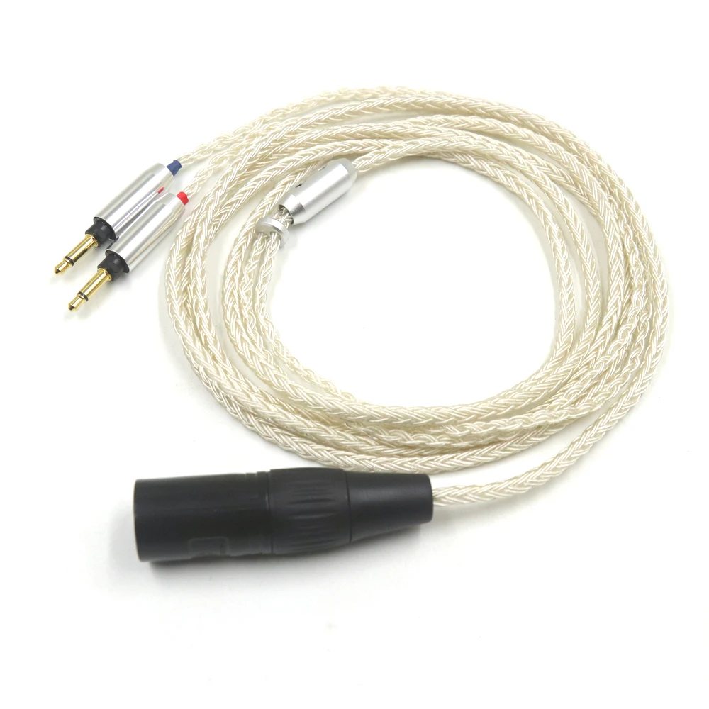 

16 Cores UPOCC Silver Plated 2.5/3.5/4.4mm XLR Headphone Upgrade Replace Cable for Final SONOROUS IV VI VIII X Cord