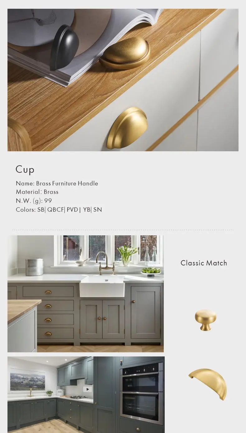 Dooroom Messing Möbel Griffe Matt Gebürstet Nickel Gelb Bronze Tasse Griff Schrank Schrank Kommode Schuh Box Schublade Bin Zieht – Detail 4