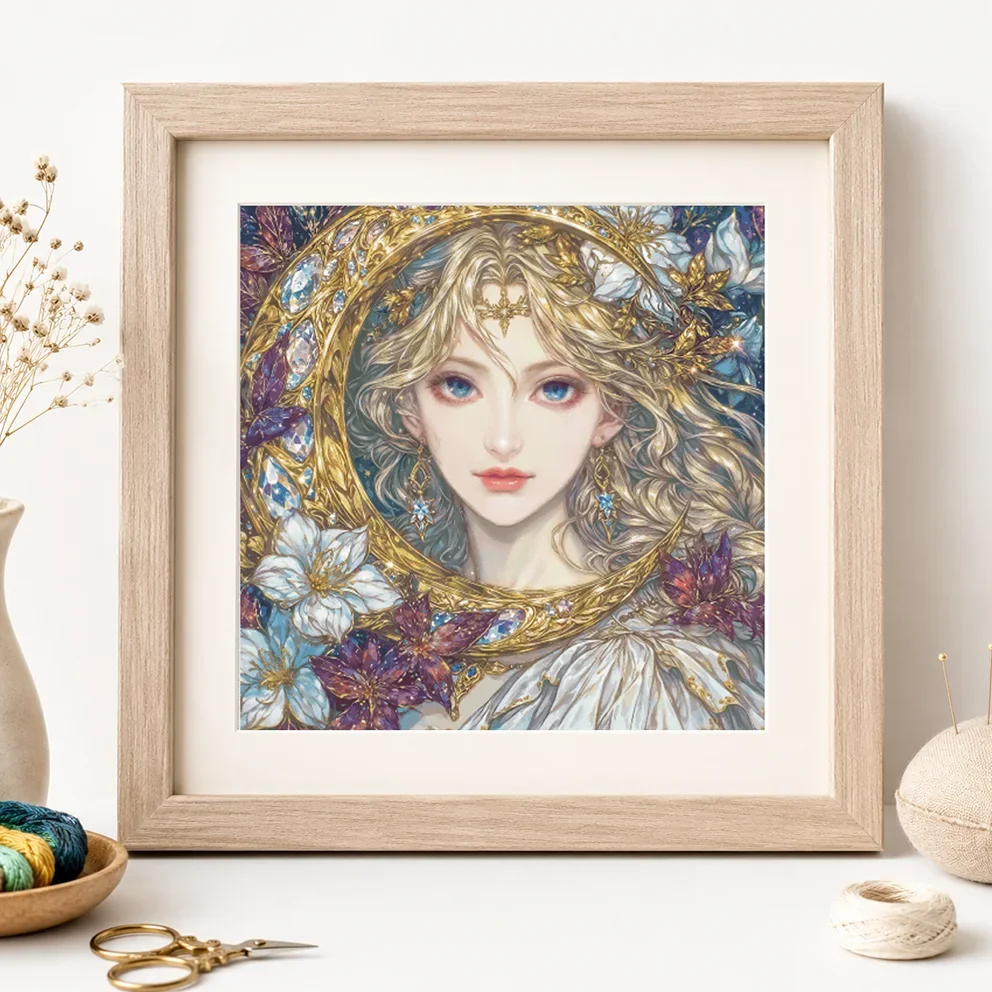 [ZZ7800-Xingyao Muse]11CT 14CT 16CT DIY Stamped Cross Stitch Kit with Printed Canvas and Cotton Threads Embroidery Needlework Se