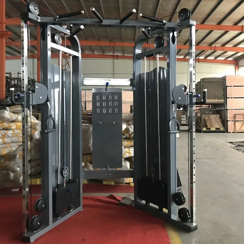 

Коммерческое оборудование для фитнеса в тренажерном зале с нагрузкой, силовая стойка, кабельный кроссовер, машина для приседаний, многофункциональный тренажер