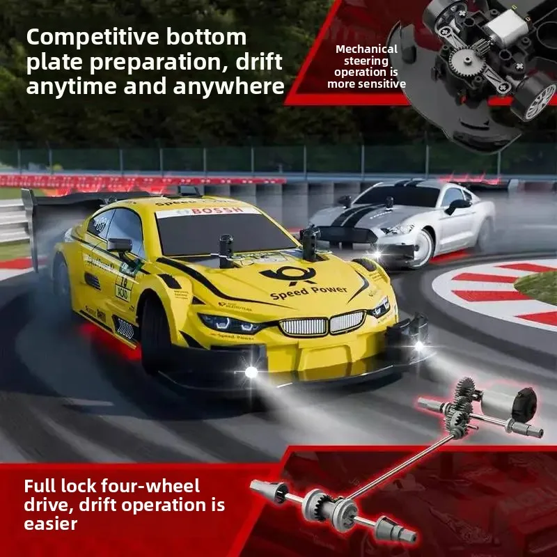 

Rc Professional Remote Control Car Bmw Four-Wheel Drive High-Speed Drift Racing Car Charging Competition Gtr Sports Car Boy Toy