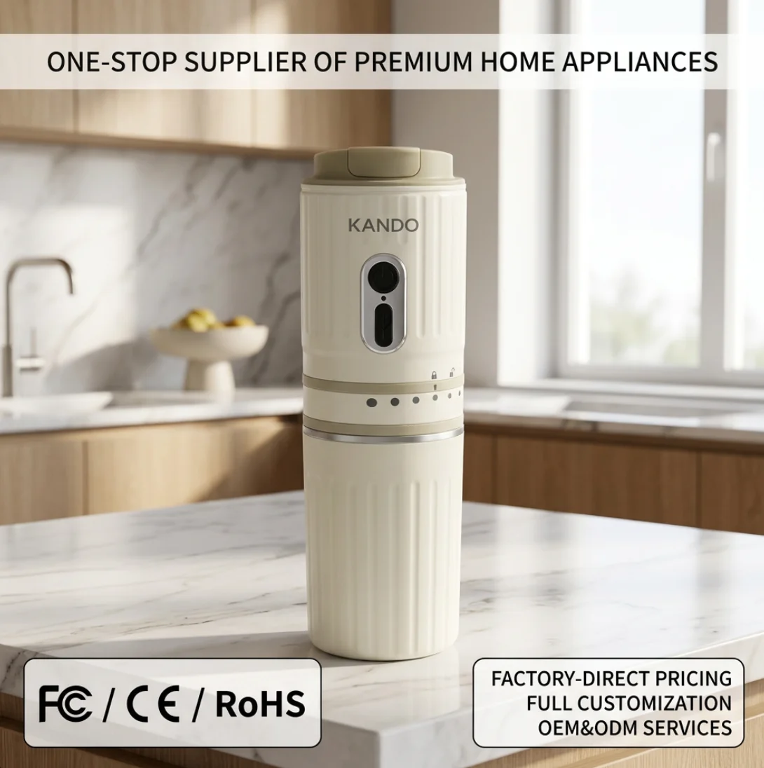 Portable USB Stainless Steel Coffee Machine Mini Grinder Semi-Automatic Multifunctional for Home Hotel RV Travel All-in-One