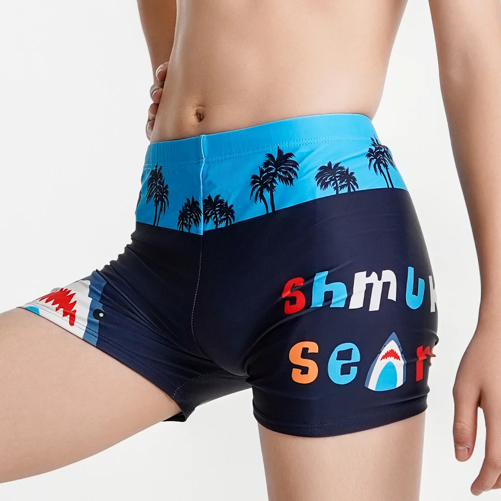 Cartoon Children Trunks Swimwear Pattern Boys Swim Trunks For Boys Elastic Waist Beach Shorts L-3XL Boys Swim Trunks Shorts