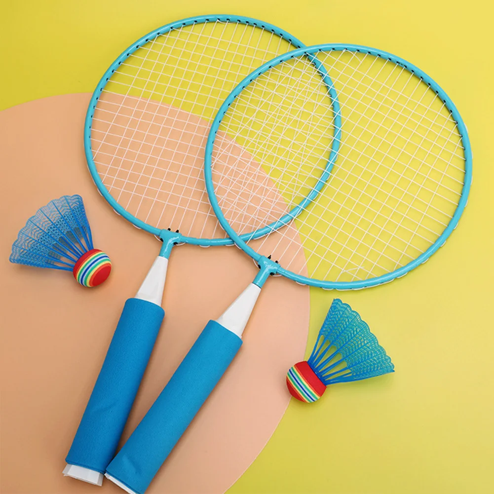 Badminton Racket Set with 2 Shuttlecocks Outdoor Racquet Sports Toys Badminton Racquet Set for Kids Indoor/Outdoor Sport Game