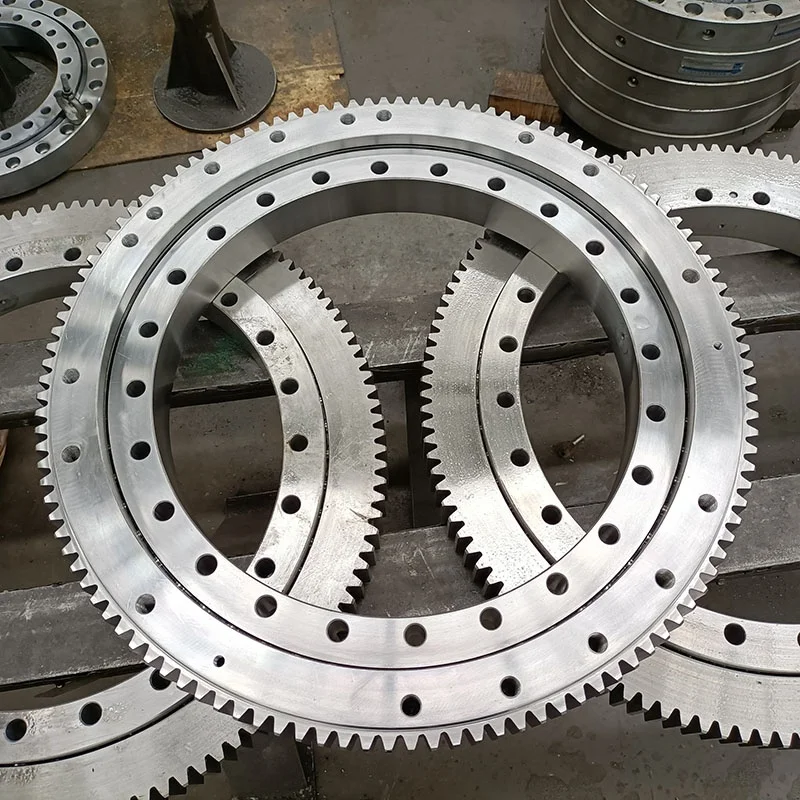11-20 411 External Gear Ball Slewing Ring Bearing 541 641 Chrome Steel 10,000 Nm Four Point Contact Ferris Wheel 300x500mm