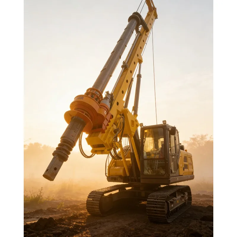 Efficient Crawler Rotary Drilling Rig CE Certified 20M Depth Hydraulic Piling Machine for Bridge Metro Civil Engineering Foundat
