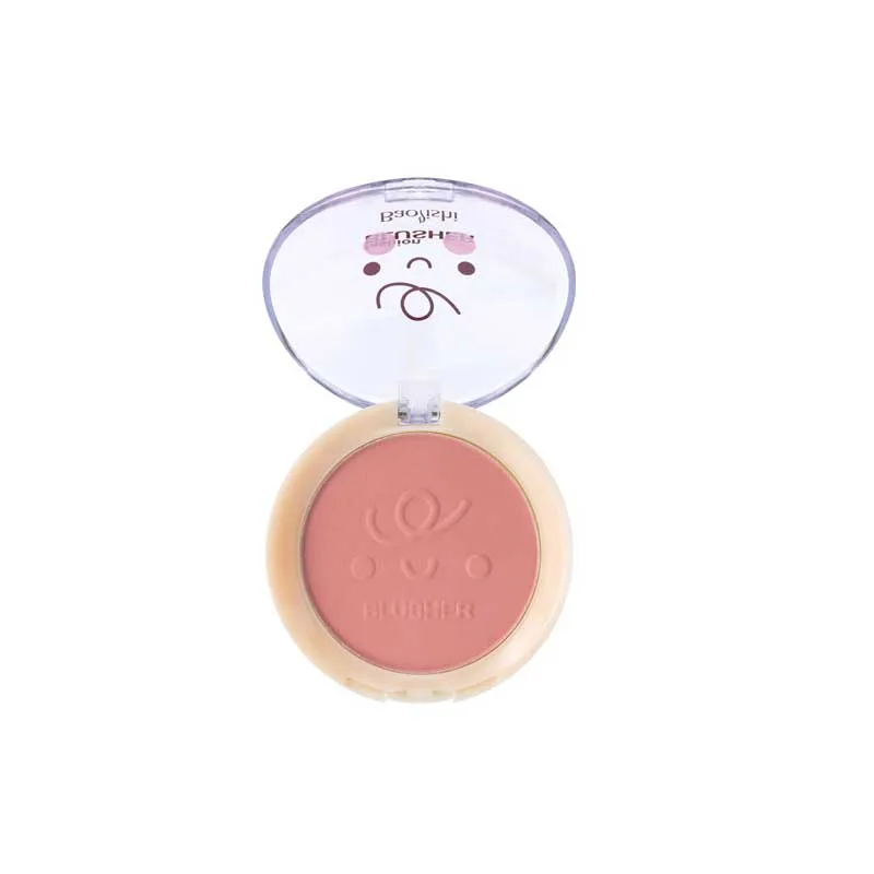 Slightly Drunk Blush Cute Embossed Peach Orange Powder Matte Natural Monochrome Blush Focallure Peach Pink Makeup Face Blush