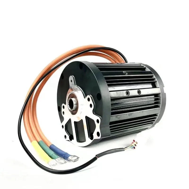 138 90H 72V 4000W Mid drive PMSM Motor Maximum speed 6500RPM with flux weakening