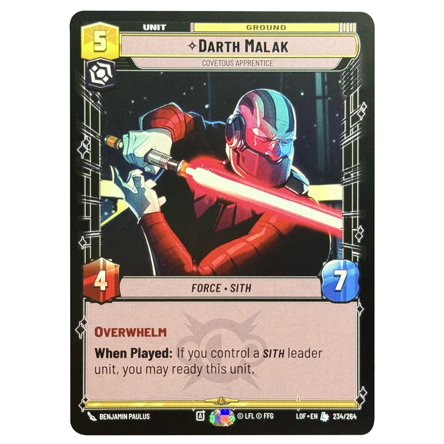 SWUDB Proxy Cards Legends of the Force Constructed Lightsaber Grogu Mace Windu Shin Hati Yaddle Yoda Darth Vader Anakin Skywalke - view 4