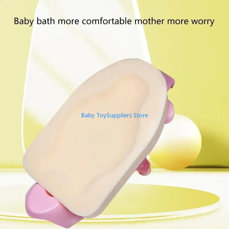 

R1WF Комфортная детская губчатая губчатая поддержка для душа для домашних ванных комнат и удобство путешествий с защитой против