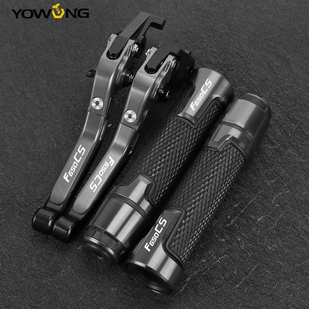 

FOR BMW F650CS DAKAR 1997-2008 ,F650CS SCARVER 2003-2004 Motorcycle CNC Folding Brake Clutch Levers Handlebar Handle Grips Ends