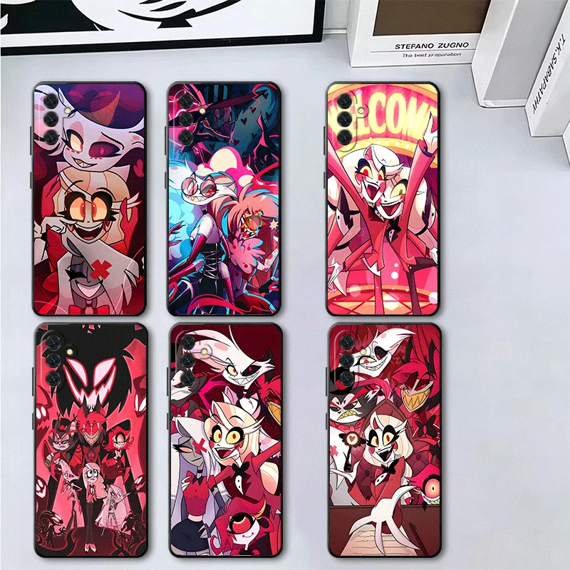 Hazbin Hotel Anime Soft Phone Case for Samsung A17 A37 A57 A16 A26 A36 A56 A15 A25 A35 A55 A14 A24 A34 A54 A13 A23 A33 A53 A52 A