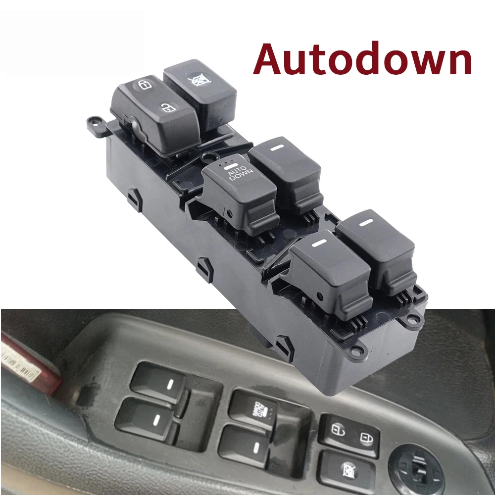 

Front Left Autodown For Kia Forte Cerato K3 2014 2015 2016 2018 Power Window Lifter Switch Car Master Glass Button 93571-A7000
