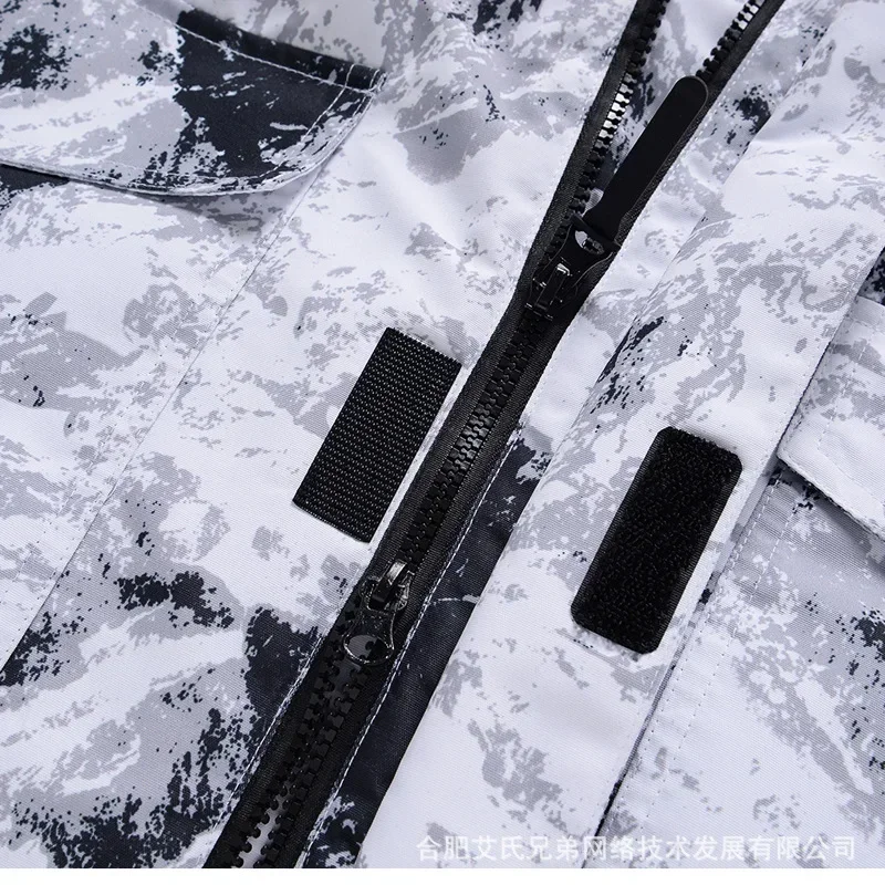 2025 جديد Mu lti جيب زوجين هود d بدلة تزلج يندبروف ومقاوم للماء OT2 2025 #4