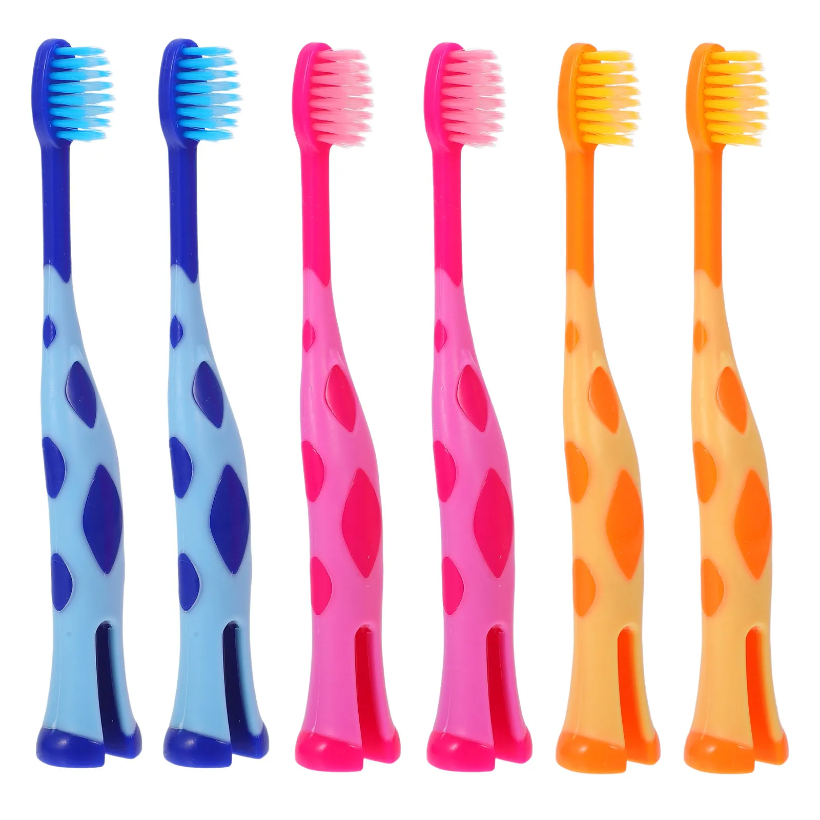 

6Pcs Kids Cartoon Deer Toothbrush Soft Bristles Safe Children's Manual Toothbrush Portable Travel Teeth Brush Lovely Toddler