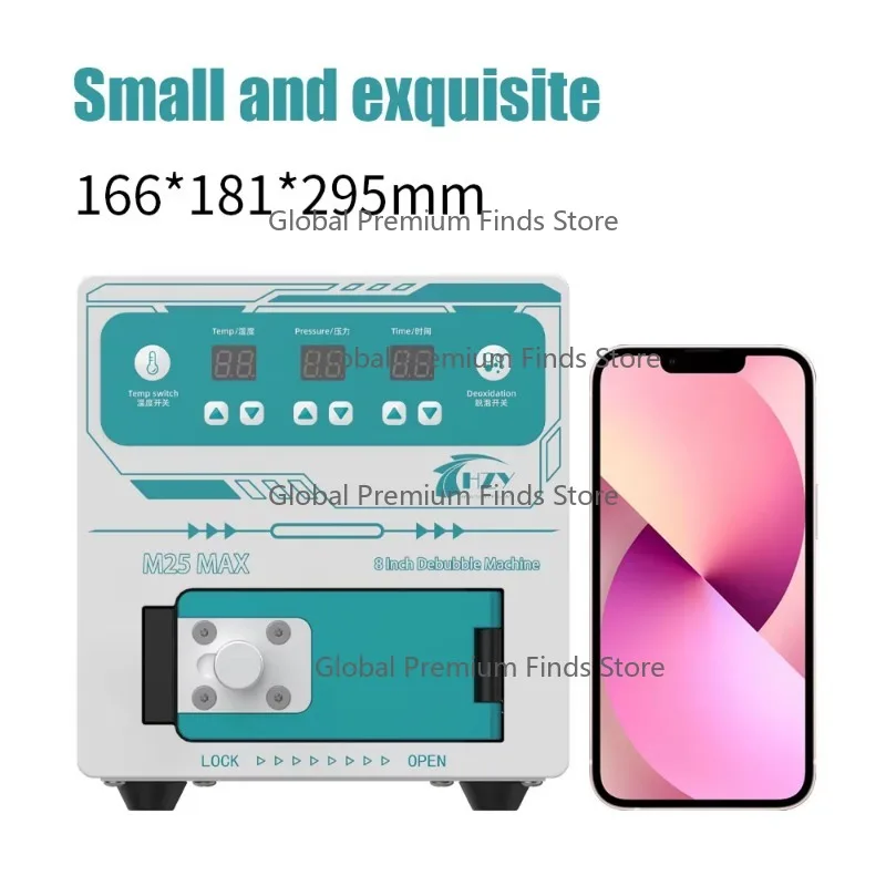 HZ0Y M60 8 Inch LCD Repair Kit with M25 Bubble Remover Separator 1L Vacuum Pump And 4Pcs Phone OCA Laminator Machine for Electro
