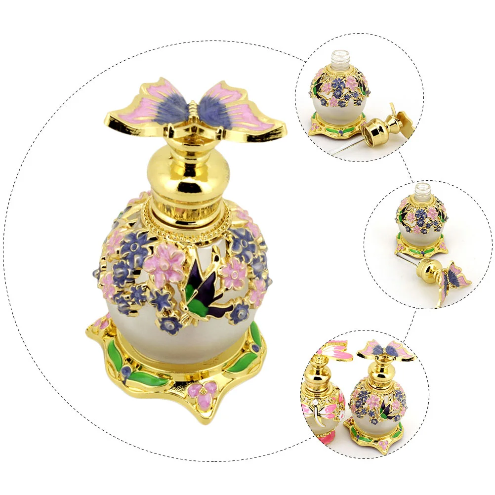 Mini Water Dispenser Perfume Bottle Essential Oil Oils Container Dropper Hairpin Purple Baby