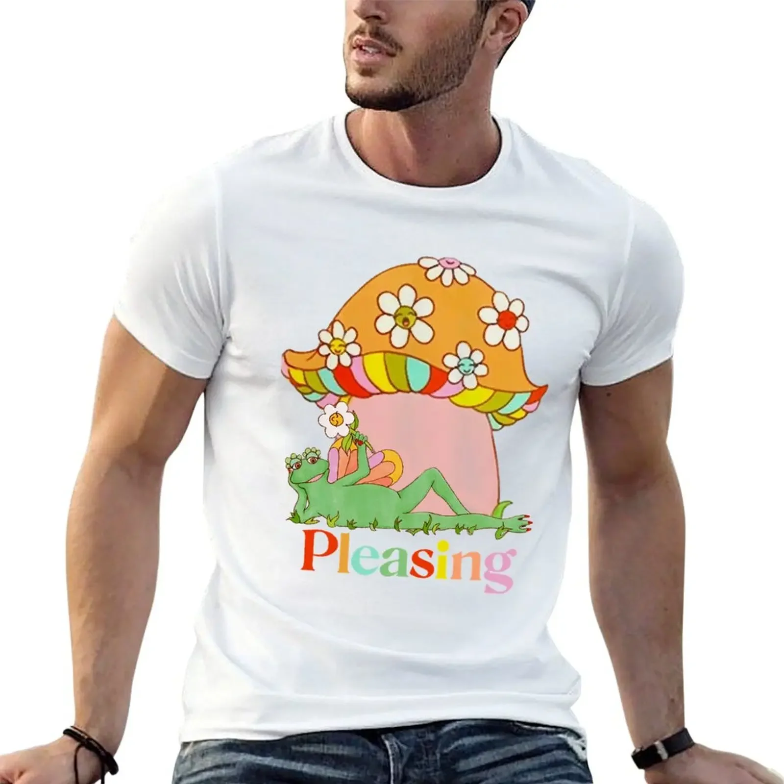 

Pleasing Shroom Bloom - Pleasing Frog T-Shirt vintage t shirts kawaii clothes workout shirts for men