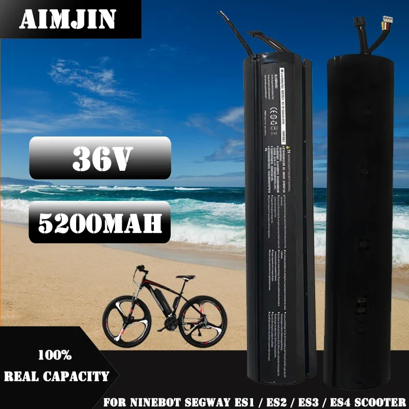 100% Brand New Battery Pack, Suitable for 36V 5200mAh Ninebot Segway Es1 / ES2 / Es3 / Es4 Scooter