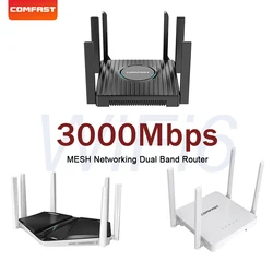 COMFAST WiFi6 MESH Router AX3000 Wireless Router 2.4G/5.8G High Power MESH WiFi 6 repetidor Roteador Extender Gigabit Port