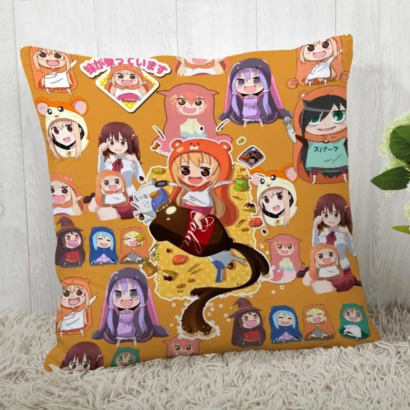 Himouto-Umaru-Chan Pillow Cover Customize Pillowcase Modern Home Decorative Pillow Case For Living Room 45X45cm