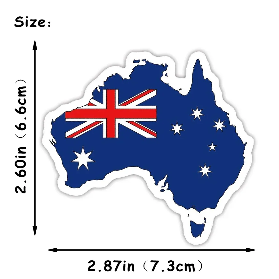 1 шт. наклейка с австралийским флагом, игрушки для детей, карта стран, наклейка для рукоделия, скрапбукинг, чемодан, ноутбук, автомобиль