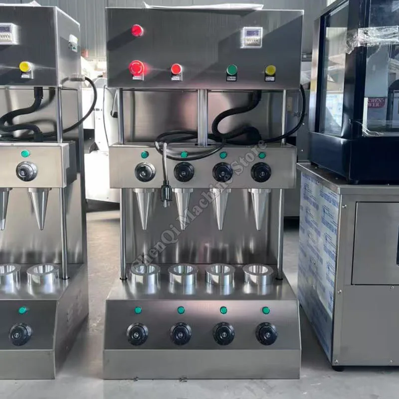 ماكينة صنع البيتزا المخروطية الذكية الأوتوماتيكية بالكامل ماكينة تشكيل البيتزا ماكينة صنع الوجبات الخفيفة الكهربائية