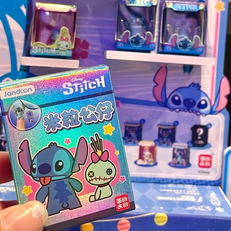 

Genuine Lilo Stitch Angel Scrump Mini Blind Box Doll Rice Grain Mini Action Figure Collectible Model Toy Surprise Ornament Gift