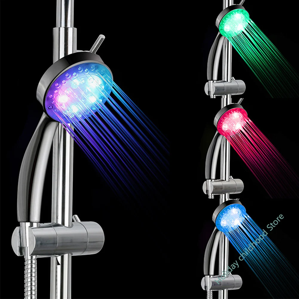 

Showerhead with led shower head Rainfall Showers for bathroom Sprayer Automatically Color-Changing Water saving shower head