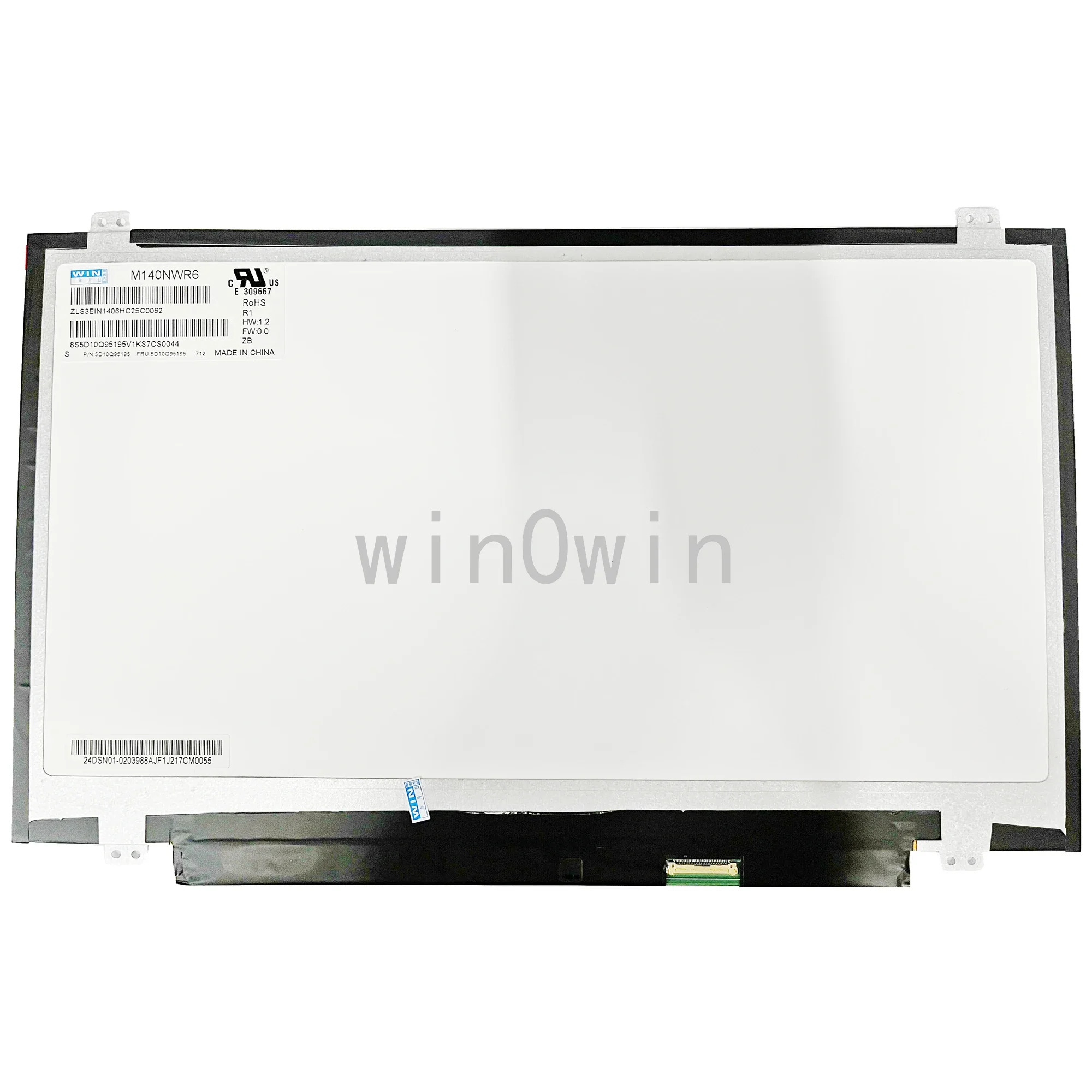 New 14.0inch EDP LED HD REPLACEMENT PANEL DISPLAY LCD SCREEN Glossy for IVO M140NWR6 R1 1366×768 30pins