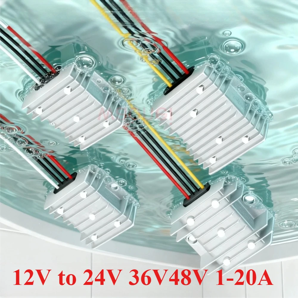 12V to 48V 36V 24V 1A 3A 5A 8A 10A 15A 20A DC-DC Step Up Converter Regulator Voltage Stabilizer Booster Power Module for Cars CE