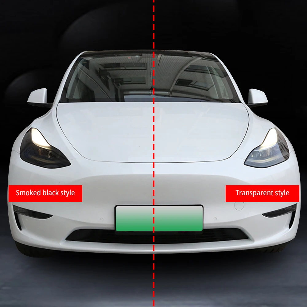 For Tesla Model Y 2019-2023 Screen Protector Headlights Protective Films Lamp Fog Rear Tail Lights Car Stickers Auto Accessories