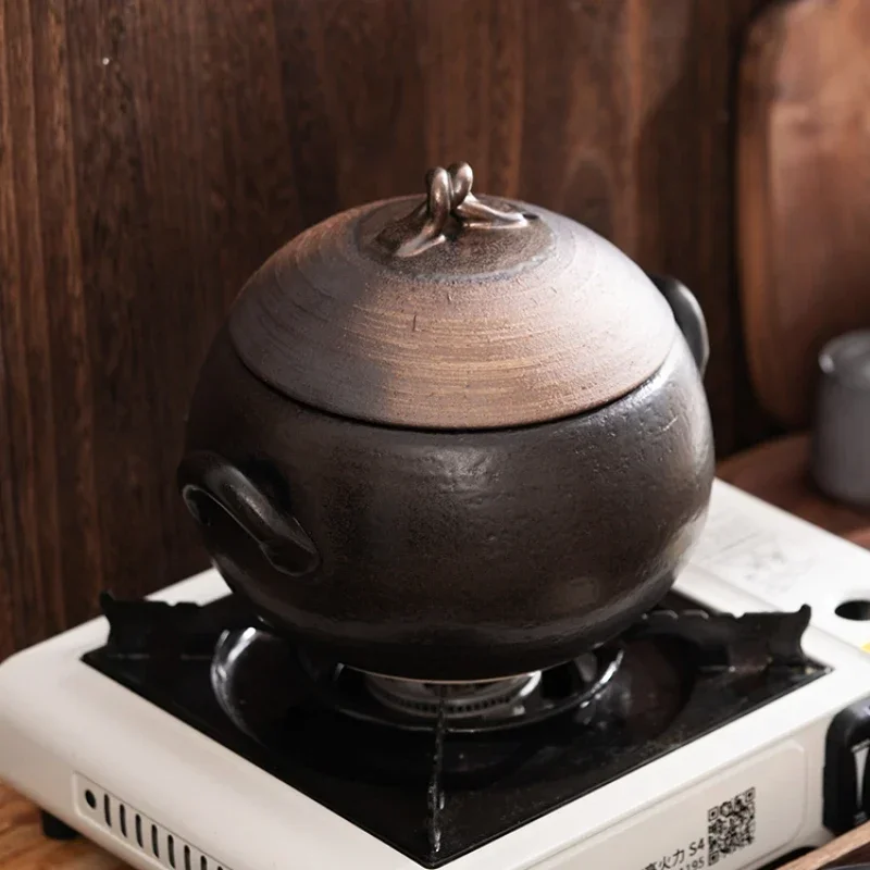 

High-Temperature Resistant Soup Pots Binaural Design Household Cooking Pot High-Quality Health Cookware，Durable Soup Pot