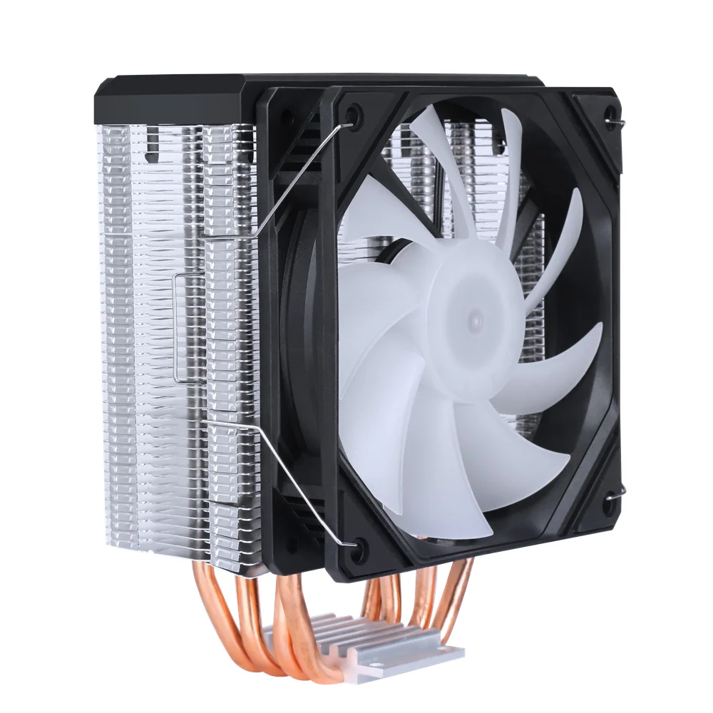 Imagem -03 - Sama 130w Tdp Tubos de Calor Cpu Cooler 4pin Pwm pc Radiador Silencioso para Intel Lga 1700 2011 1200 115x1151 X79 X99 e5 Amd Am3 Am4