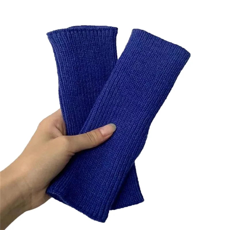Gloves Autumn Winter Keeping Warm Half Finger Knitted Yarn Fashionable Men Women Indoor Outdoor Universal Wrist Guard Trend