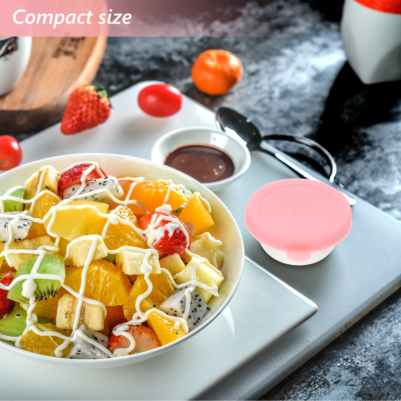 

4pcs Leakproof Condiment Containers Stainless Steel Sauce Cups 50Ml Small Dipping Dressing Storage With Lids Reusable Easy Clean