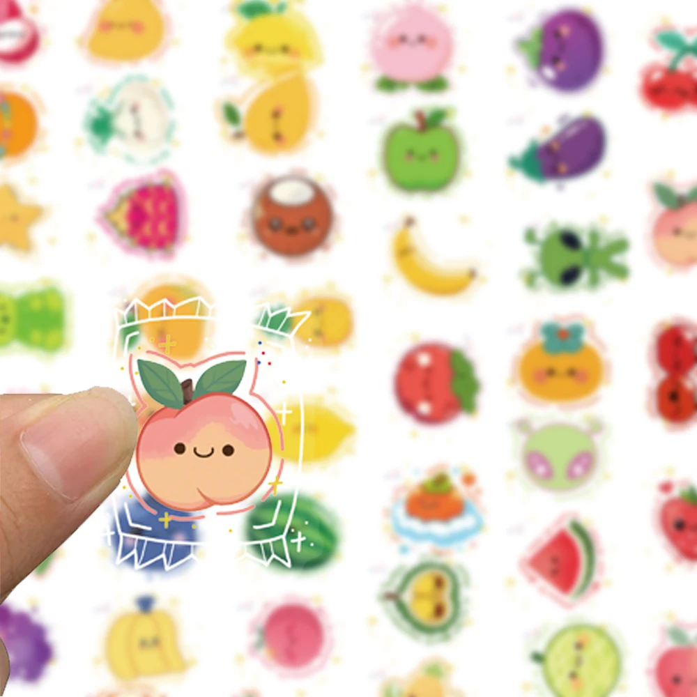 50pcs Wrapped Candy series stickers, suitable for decorating phone cases, water bottles, suitcases, waterproof PET stickers