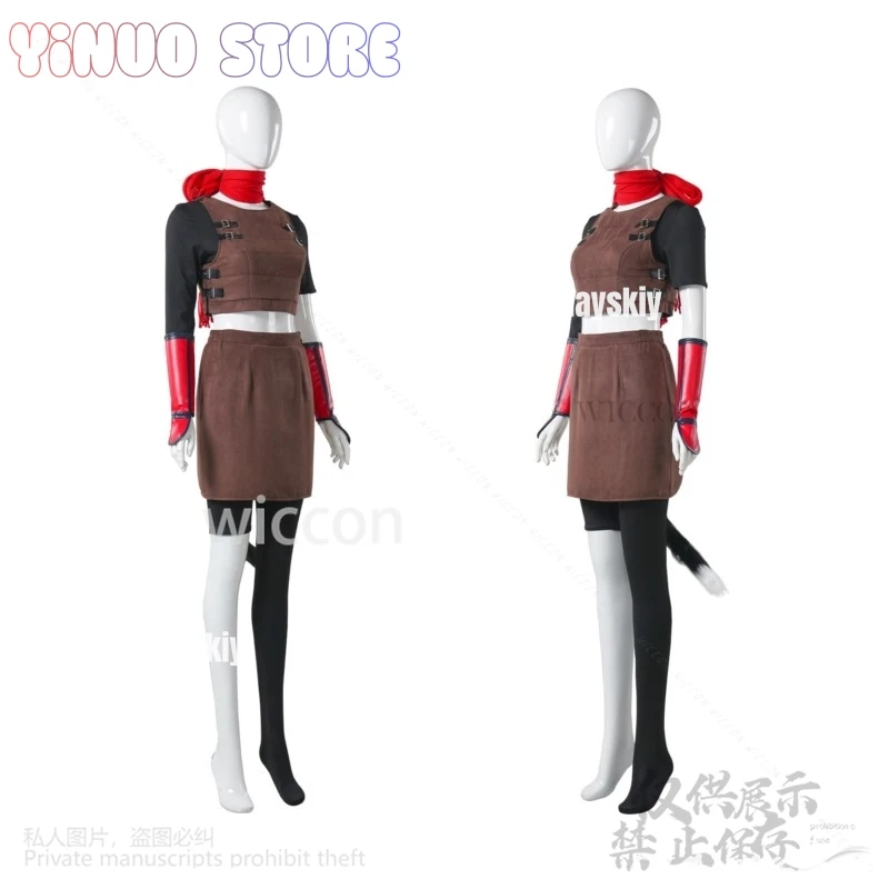 أزياء أنيمي لذيذة في الزنزانة إيزومي هيتومي التأثيرية فستان موحد بدلة مثيرة باروكات ذيل فروي لحفلات الهالوين حسب الطلب