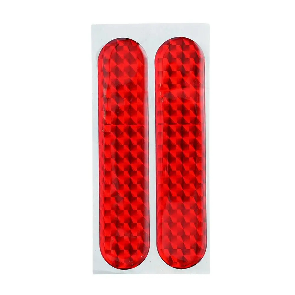 2 peças de adesivos refletivos automotivos, adesivos de advertência refletivos de epóxi, adesivos anti-colisão para portas, adesivos refletivos de epóxi.