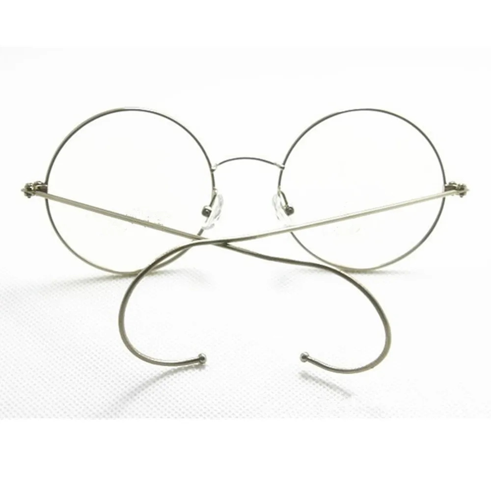 Vintage Round Antique Wire Rim Metal Reading Glasses Flexible Full Rim +75 +100 +125 +175 +225 +250 +275 +375 +400 +450+600