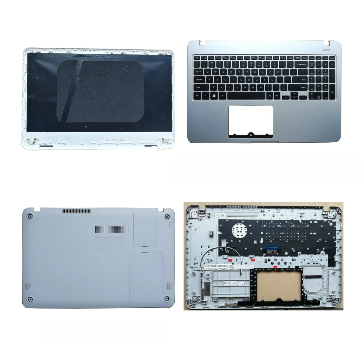 Para np351xaa np35x0aa np350xaa laptop rear cover top cover palm rest upper lower housing white gray