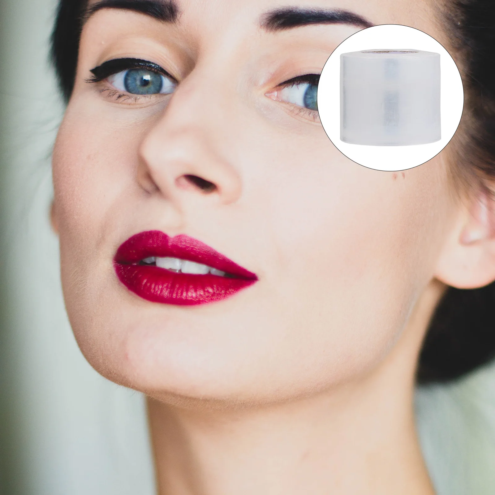Film de Protection jetable pour les lèvres, 3 rouleaux, enveloppe plastique transparente, Film de maquillage Ultra fin et léger, soins des sourcils extensibles