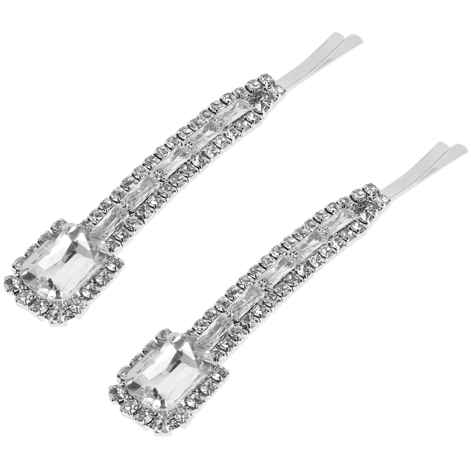 Rhinestone Hair Clip Metal Clamps Glitter Small Barrettes Decorative Hairpins Bobby Clips