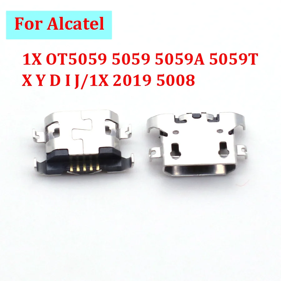 10-100PCS Charger Connector Socket Plug For Alcatel 1X OT5059 5059 5059A 5059T X Y D I J/1X 2019 5008 USB Charging Dock Port